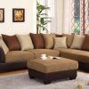 Leather and Suede Sectional Sofa (Photo 6 of 20)