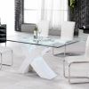 White High Gloss Dining Tables and 4 Chairs (Photo 1 of 25)
