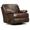 Rogan Leather Cafe Latte Swivel Glider Recliners (Photo 5 of 25)