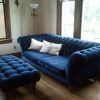 Blue Velvet Tufted Sofas (Photo 6 of 20)