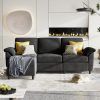 3 Seat L Shaped Sofas in Black (Photo 1 of 15)