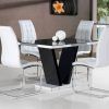 Black High Gloss Dining Tables and Chairs (Photo 2 of 25)