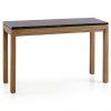 Parsons Black Marble Top & Elm Base 48X16 Console Tables (Photo 1 of 25)