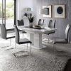 White Gloss Dining Tables 140Cm (Photo 4 of 25)
