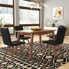 Laurent 7 Piece Rectangle Dining Sets With Wood and Host Chairs (Photo 19 of 25)