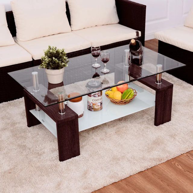 15 Best Ideas Wood Tempered Glass Top Coffee Tables