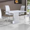 White Gloss Dining Sets (Photo 2 of 25)