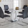 Black High Gloss Dining Tables and Chairs (Photo 12 of 25)