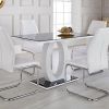 White Glass Dining Tables and Chairs (Photo 20 of 25)