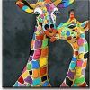 Giraffe Canvas Wall Art (Photo 8 of 15)