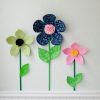 Fabric Flower Wall Art (Photo 6 of 15)
