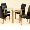 Black Glass Dining Tables and 4 Chairs (Photo 17 of 25)