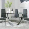 White Glass Dining Tables and Chairs (Photo 16 of 25)