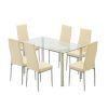 Glass Dining Tables and Leather Chairs (Photo 14 of 25)