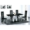 Black Glass Extending Dining Tables 6 Chairs (Photo 14 of 25)