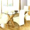 Glass Top Oak Dining Tables (Photo 7 of 25)
