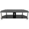 Whalen Furniture Black Tv Stands for 65" Flat Panel Tvs With Tempered Glass Shelves (Photo 14 of 15)