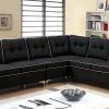 Black Fabric Sectional (Photo 15 of 15)