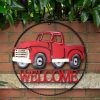 Vintage Metal Welcome Sign Wall Art (Photo 9 of 15)