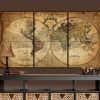 Vintage Map Wall Art (Photo 1 of 20)