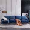 Modern Blue Linen Sofas (Photo 5 of 15)