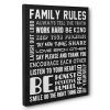 Family Rules Canvas Wall Art (Photo 5 of 20)