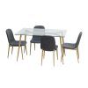 Goodman 5 Piece Solid Wood Dining Sets (Set of 5) (Photo 6 of 25)