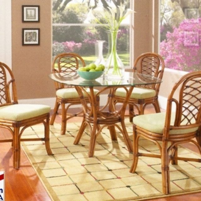 25 Best Collection of Wicker and Glass Dining Tables