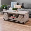 Coffee Tables With Sliding Barn Doors (Photo 11 of 15)