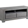 58" Wood Tv Stand Console - Beach Style - Entertainment Centers regarding Recent Grey Wood Tv Stands (Photo 4820 of 7825)