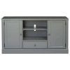Croagh Tv Stand In Light Grey With 2 Drawers In White throughout Most Recent Grey Tv Stands (Photo 4745 of 7825)