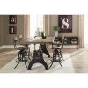Adan 5 Piece Solid Wood Dining Sets (Set of 5) (Photo 8 of 25)