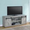 Rustic Grey Tv Stand Media Console Stands for Living Room Bedroom (Photo 2 of 15)