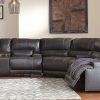 Clyde Grey Leather 3 Piece Power Reclining Sectionals With Pwr Hdrst & Usb (Photo 3 of 25)