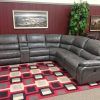 Clyde Grey Leather 3 Piece Power Reclining Sectionals With Pwr Hdrst & Usb (Photo 17 of 25)