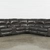 Tenny Dark Grey 2 Piece Right Facing Chaise Sectionals With 2 Headrest (Photo 7 of 25)