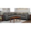 Tenny Dark Grey 2 Piece Left Facing Chaise Sectionals With 2 Headrest (Photo 21 of 25)