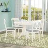 Rarick 5 Piece Solid Wood Dining Sets (Set of 5) (Photo 16 of 25)