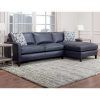 Molnar Upholstered Sectional Sofas Blue/Gray (Photo 5 of 15)