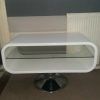 Oval White Tv Stand (Photo 8 of 25)