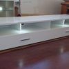 Tv Stands With 2 Open Shelves 2 Drawers High Gloss Tv Unis (Photo 3 of 15)