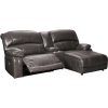 Norfolk Chocolate 3 Piece Sectionals With Raf Chaise (Photo 13 of 15)