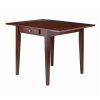 Winsome 3-Piece Kitchen Island Table With 2 V-Back Stool Brown in Winsome 3 Piece Counter Height Dining Sets (Photo 7718 of 7825)