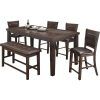 Gavin 6 Piece Dining Sets With Clint Side Chairs (Photo 1 of 25)