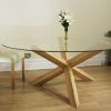 Round Glass and Oak Dining Tables (Photo 1 of 25)