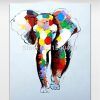 Abstract Elephant Wall Art (Photo 11 of 15)
