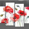 Poppies Canvas Wall Art (Photo 1 of 15)