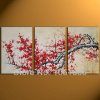 Cherry Blossom Oil Painting Modern Abstract Wall Art (Photo 2 of 20)