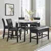 Bettencourt 3 Piece Counter Height Solid Wood Dining Sets (Photo 24 of 25)