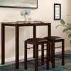 Bettencourt 3 Piece Counter Height Solid Wood Dining Sets (Photo 18 of 25)